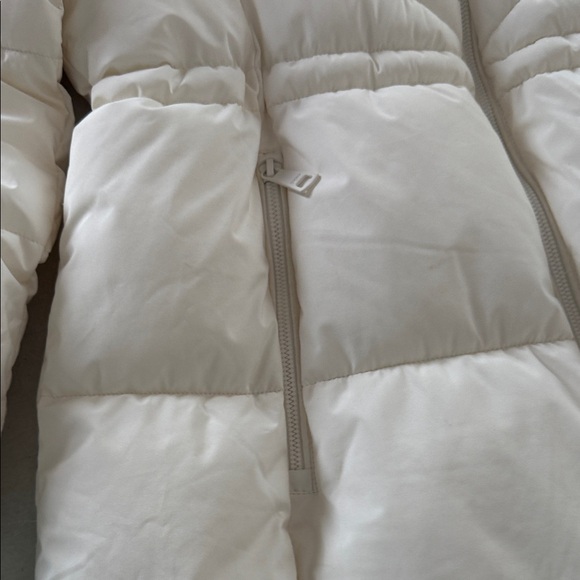 DKNY Cream Hooded Puffer Coat - Picture 11 of 16